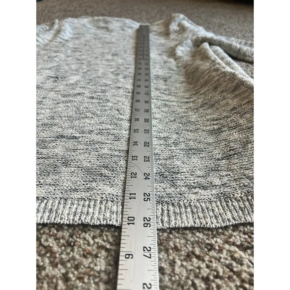 NWT LOFT Shimmer Stretch Open Cardigan, Small, Gray, Style 585953, Holiday - Picture 7 of 9